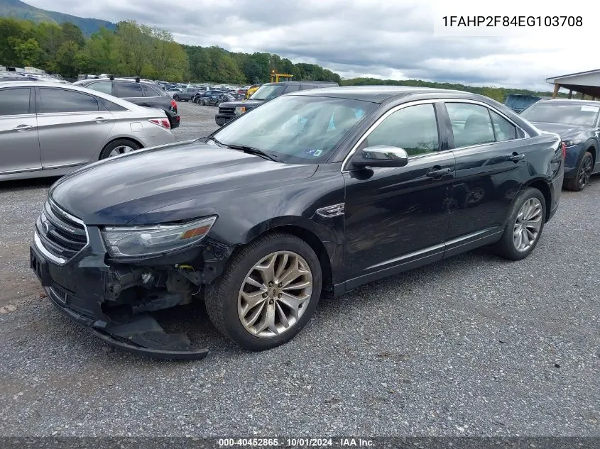 2014 Ford Taurus Limited VIN: 1FAHP2F84EG103708 Lot: 40452865