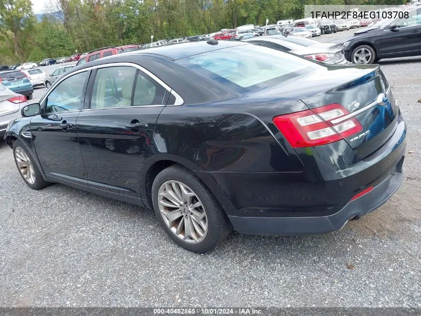 2014 Ford Taurus Limited VIN: 1FAHP2F84EG103708 Lot: 40452865