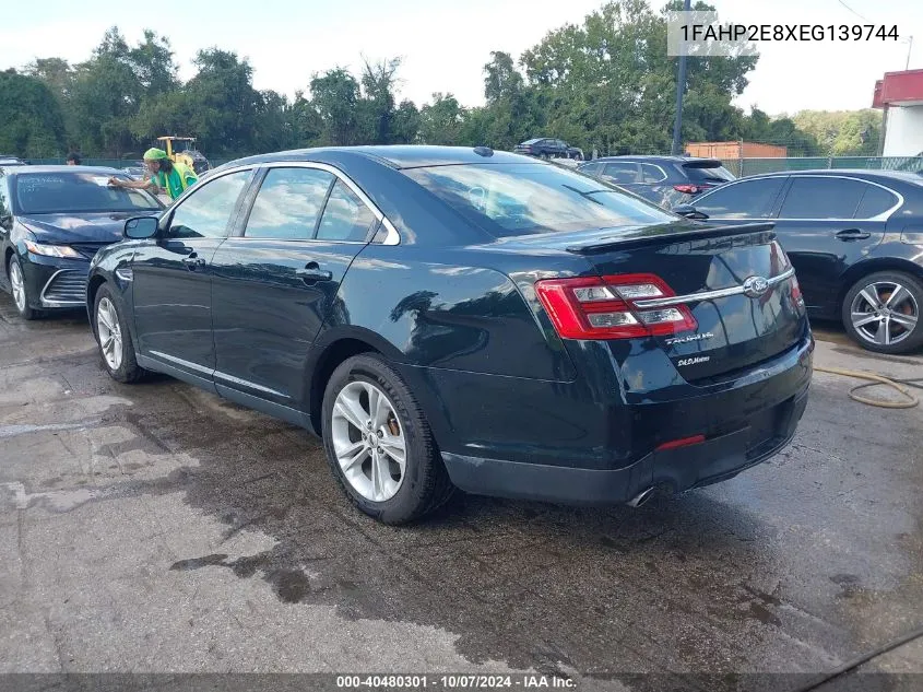 2014 Ford Taurus Sel VIN: 1FAHP2E8XEG139744 Lot: 40480301