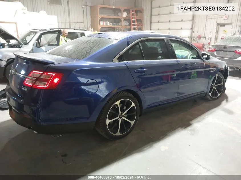 2014 Ford Taurus Sho VIN: 1FAHP2KT3EG134202 Lot: 40488873