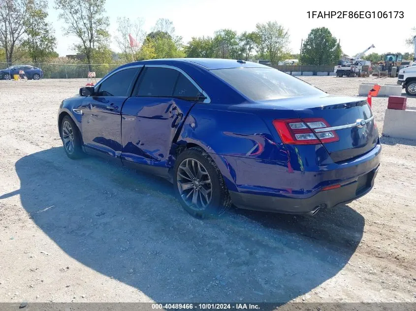 2014 Ford Taurus Limited VIN: 1FAHP2F86EG106173 Lot: 40489466