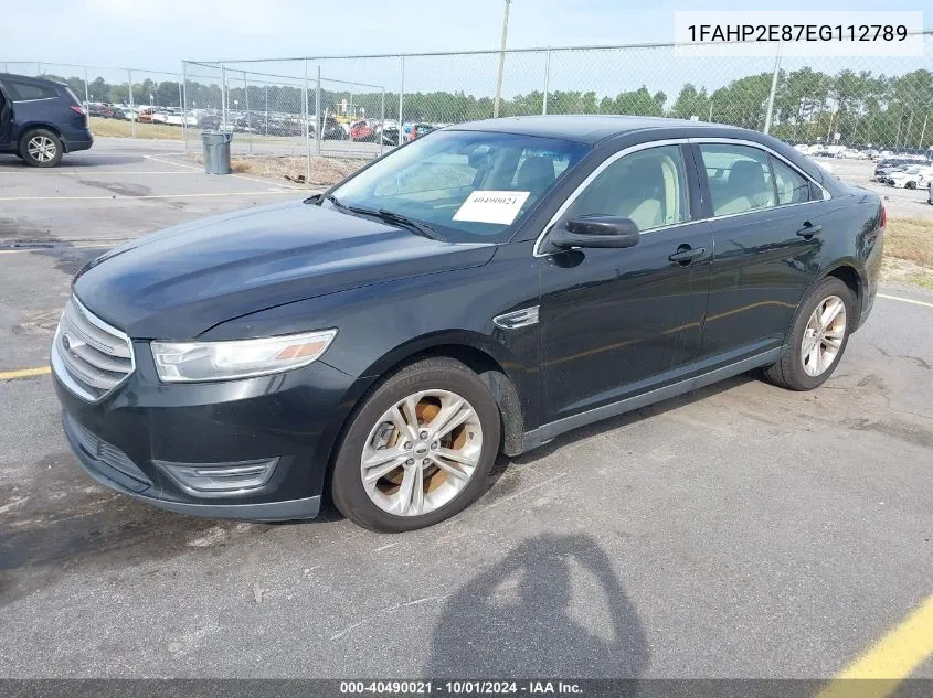 2014 Ford Taurus Sel VIN: 1FAHP2E87EG112789 Lot: 40490021