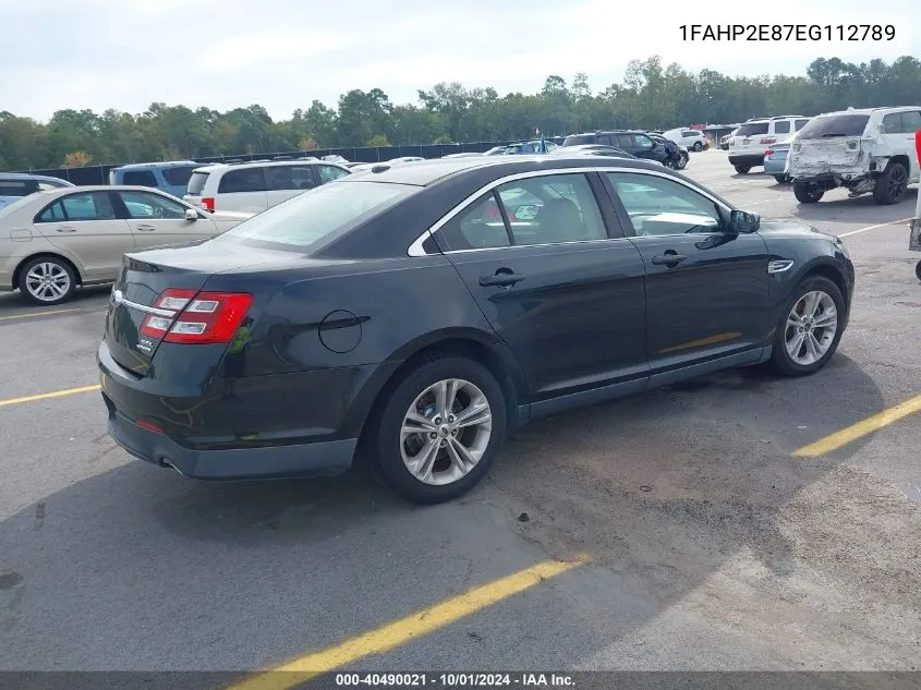 2014 Ford Taurus Sel VIN: 1FAHP2E87EG112789 Lot: 40490021