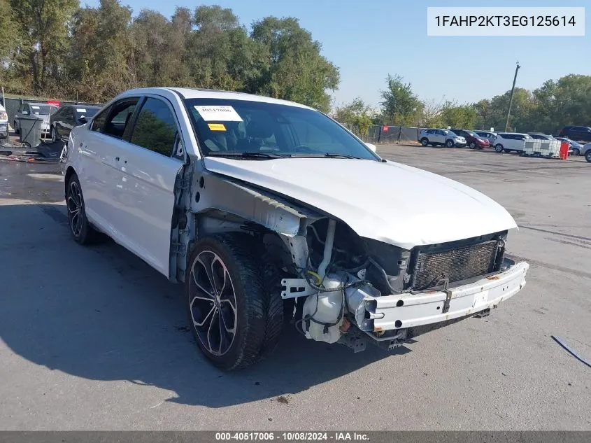 2014 Ford Taurus Sho VIN: 1FAHP2KT3EG125614 Lot: 40517006