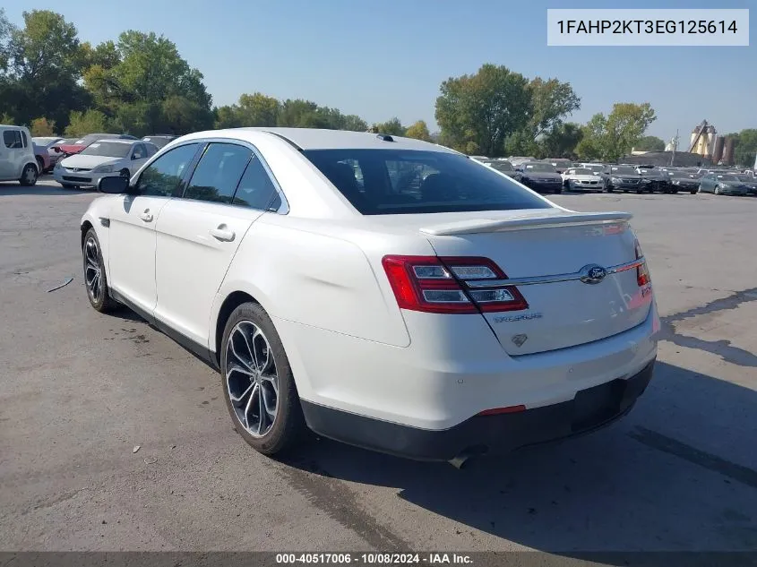 2014 Ford Taurus Sho VIN: 1FAHP2KT3EG125614 Lot: 40517006