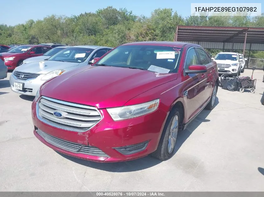 1FAHP2E89EG107982 2014 Ford Taurus Sel