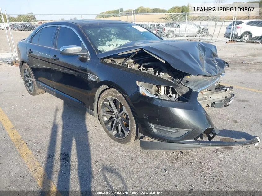 2014 Ford Taurus Limited VIN: 1FAHP2J80EG109867 Lot: 40553184