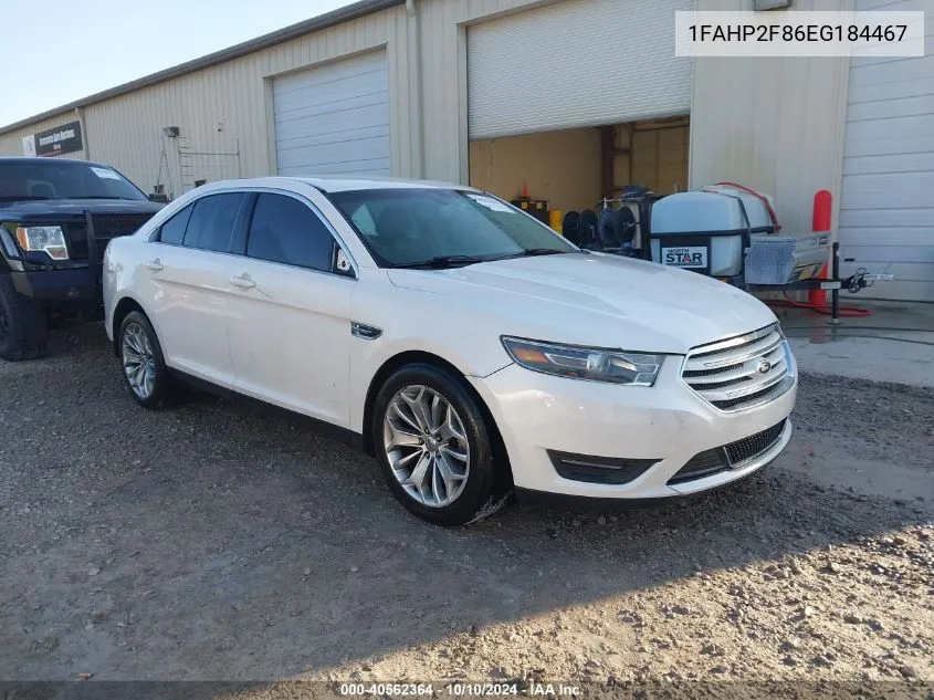 2014 Ford Taurus Limited VIN: 1FAHP2F86EG184467 Lot: 40562364