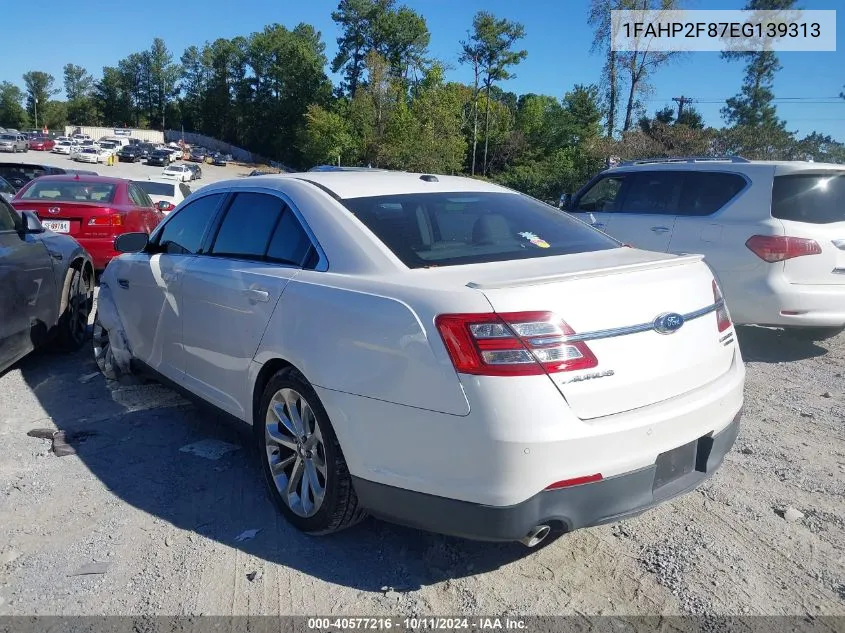 2014 Ford Taurus Limited VIN: 1FAHP2F87EG139313 Lot: 40577216