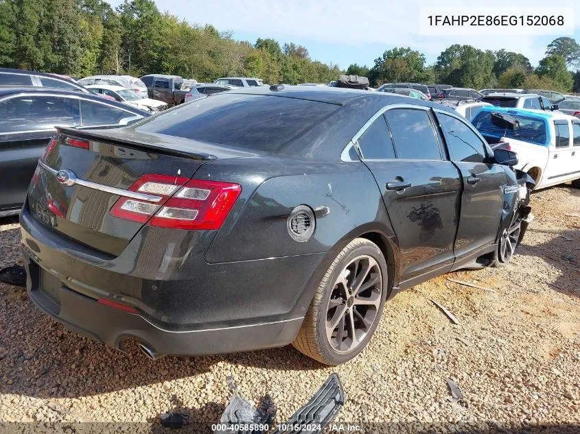 2014 Ford Taurus Sel VIN: 1FAHP2E86EG152068 Lot: 40585890