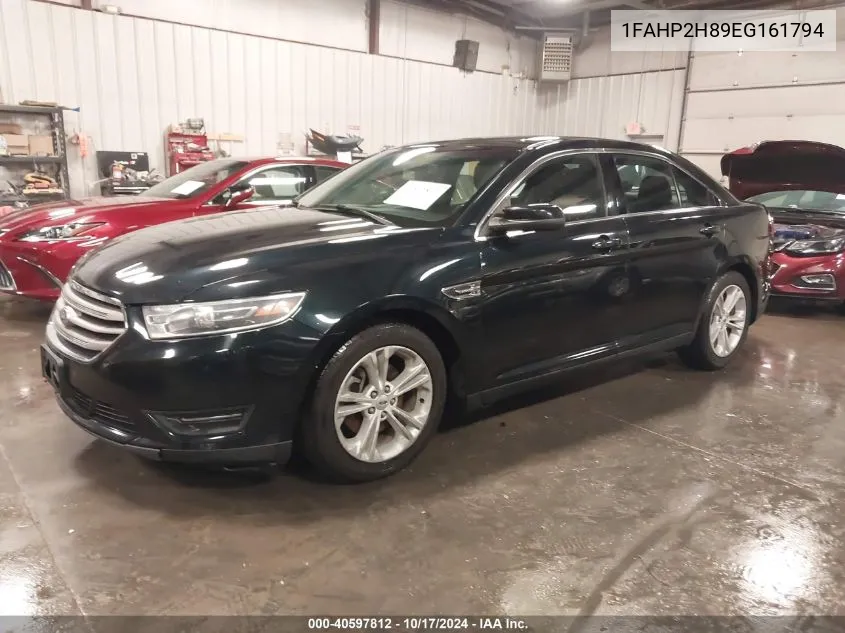 2014 Ford Taurus Sel VIN: 1FAHP2H89EG161794 Lot: 40597812