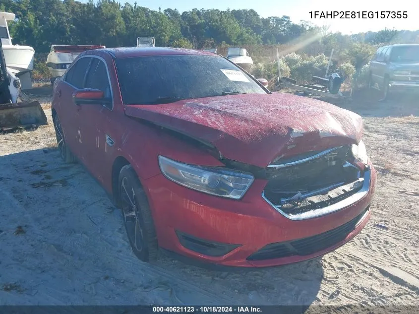 2014 Ford Taurus Sel VIN: 1FAHP2E81EG157355 Lot: 40621123