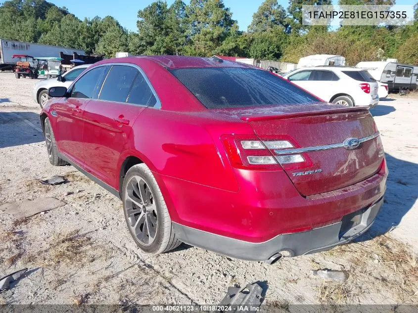 2014 Ford Taurus Sel VIN: 1FAHP2E81EG157355 Lot: 40621123