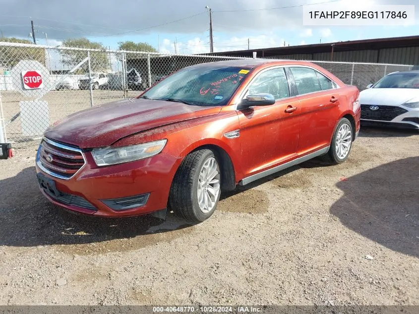 2014 Ford Taurus Limited VIN: 1FAHP2F89EG117846 Lot: 40648770