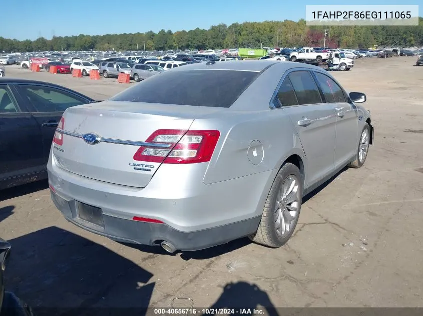 2014 Ford Taurus Limited VIN: 1FAHP2F86EG111065 Lot: 40656716