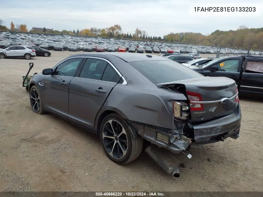 2014 Ford Taurus Sel VIN: 1FAHP2E81EG133203 Lot: 40666220