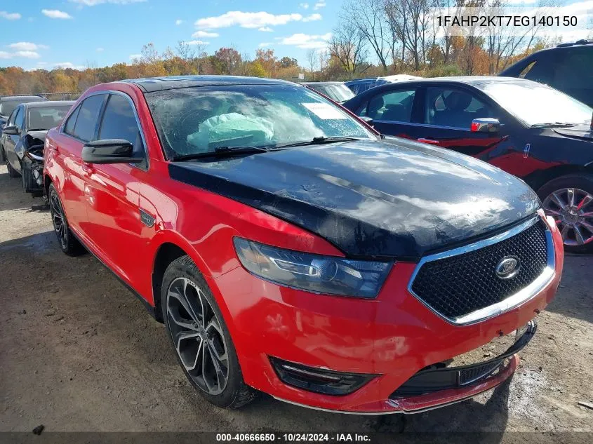 2014 Ford Taurus Sho VIN: 1FAHP2KT7EG140150 Lot: 40666650