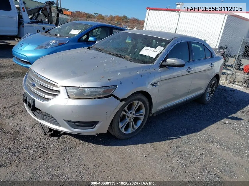 2014 Ford Taurus Sel VIN: 1FAHP2E85EG112905 Lot: 40680139