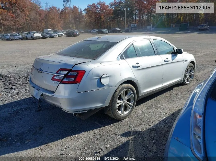 2014 Ford Taurus Sel VIN: 1FAHP2E85EG112905 Lot: 40680139