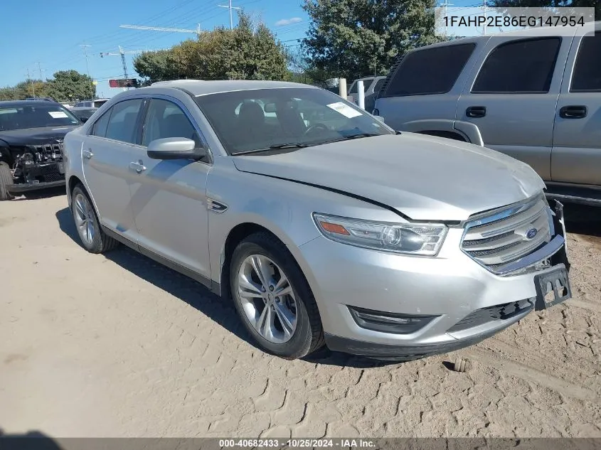 2014 Ford Taurus Sel VIN: 1FAHP2E86EG147954 Lot: 40682433