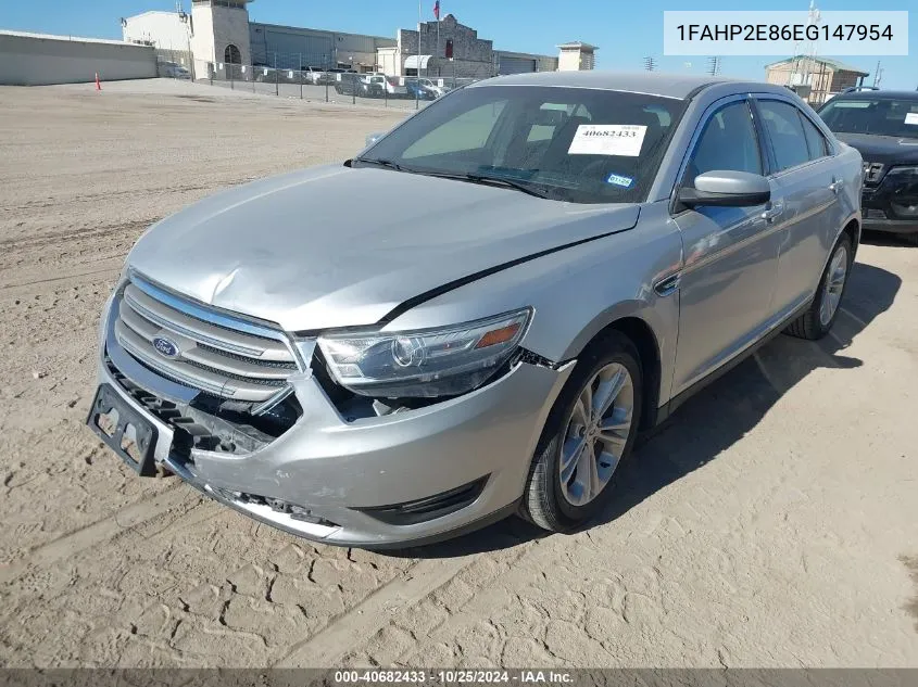 2014 Ford Taurus Sel VIN: 1FAHP2E86EG147954 Lot: 40682433