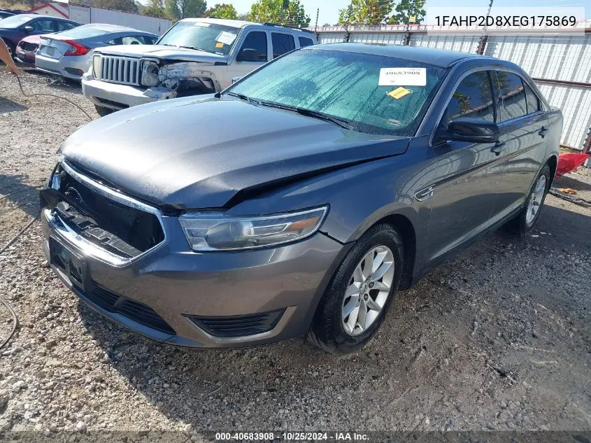 2014 Ford Taurus Se VIN: 1FAHP2D8XEG175869 Lot: 40683908