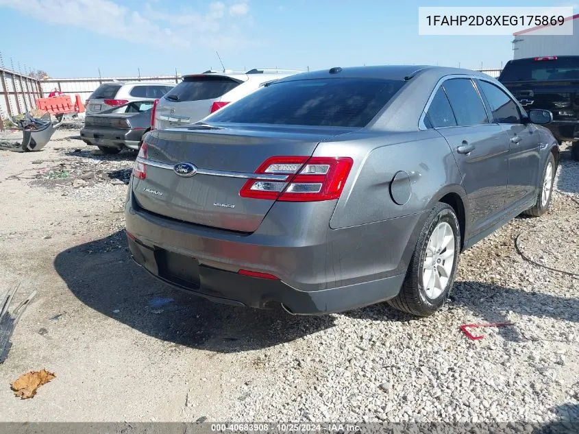 2014 Ford Taurus Se VIN: 1FAHP2D8XEG175869 Lot: 40683908