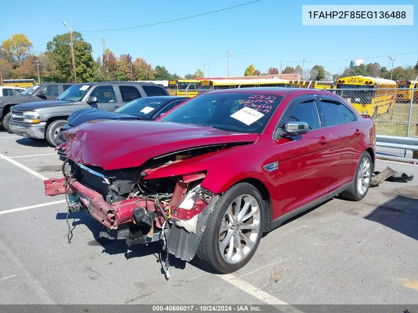 2014 Ford Taurus Limited VIN: 1FAHP2F85EG136488 Lot: 40686017