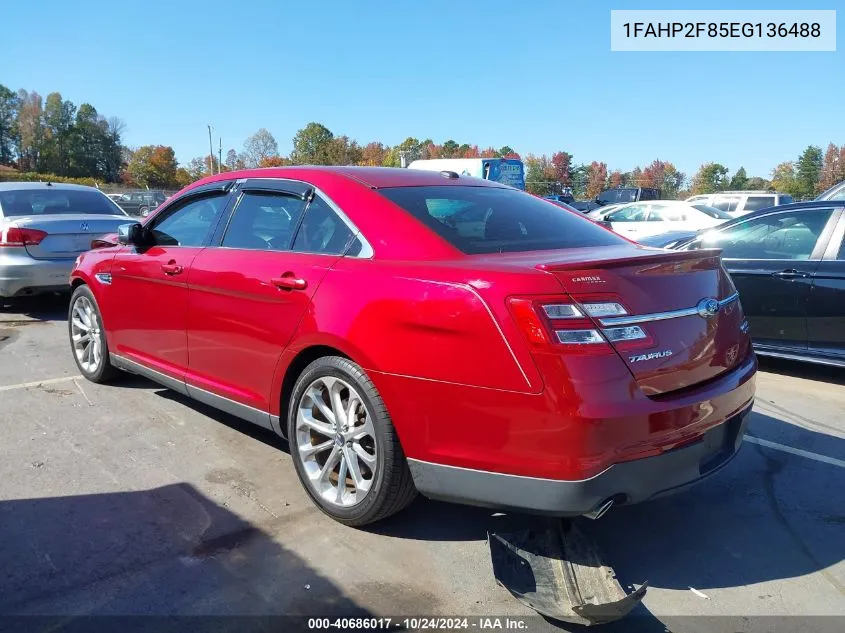 2014 Ford Taurus Limited VIN: 1FAHP2F85EG136488 Lot: 40686017