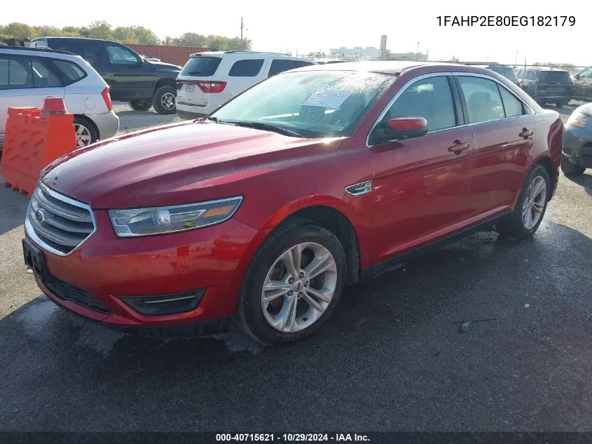 2014 Ford Taurus Sel VIN: 1FAHP2E80EG182179 Lot: 40715621