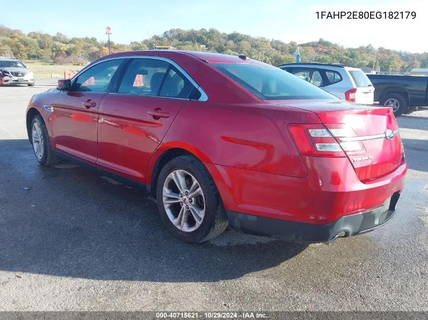 2014 Ford Taurus Sel VIN: 1FAHP2E80EG182179 Lot: 40715621