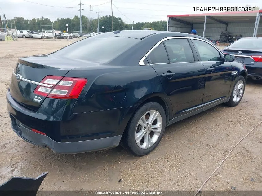 2014 Ford Taurus Sel VIN: 1FAHP2H83EG150385 Lot: 40727061