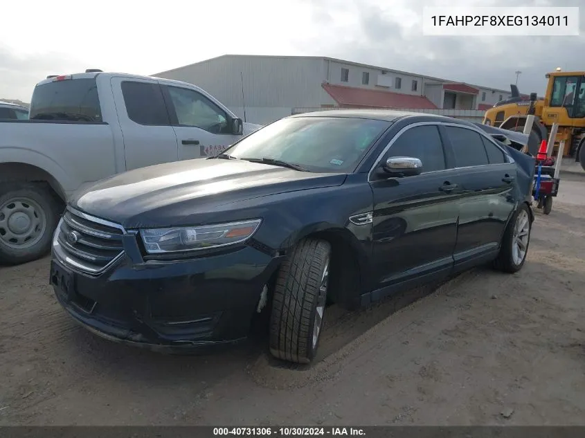 2014 Ford Taurus Limited VIN: 1FAHP2F8XEG134011 Lot: 40731306