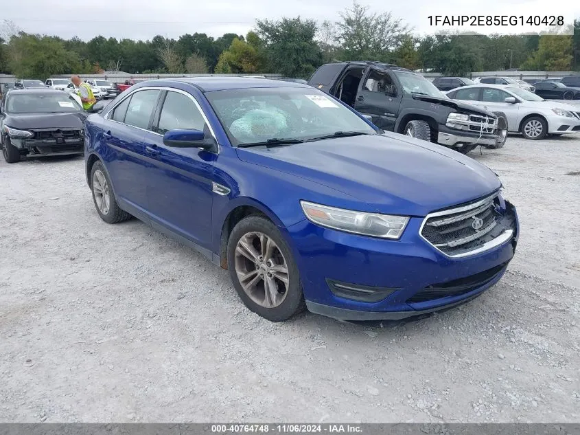 2014 Ford Taurus Sel VIN: 1FAHP2E85EG140428 Lot: 40764748