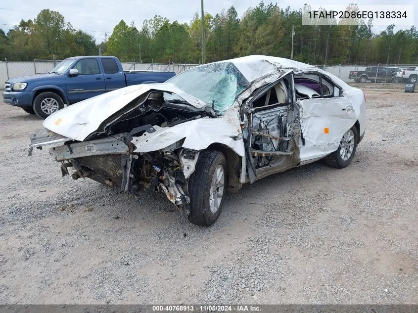 2014 Ford Taurus Se VIN: 1FAHP2D86EG138334 Lot: 40768913