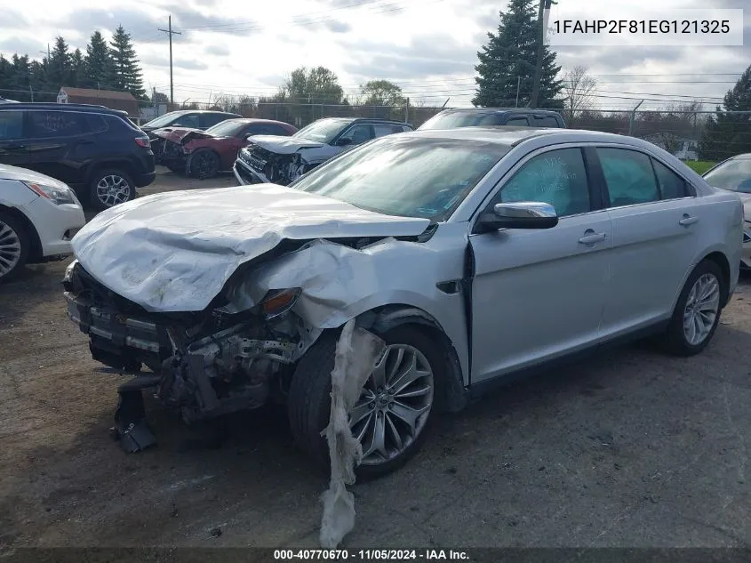 2014 Ford Taurus Limited VIN: 1FAHP2F81EG121325 Lot: 40770670