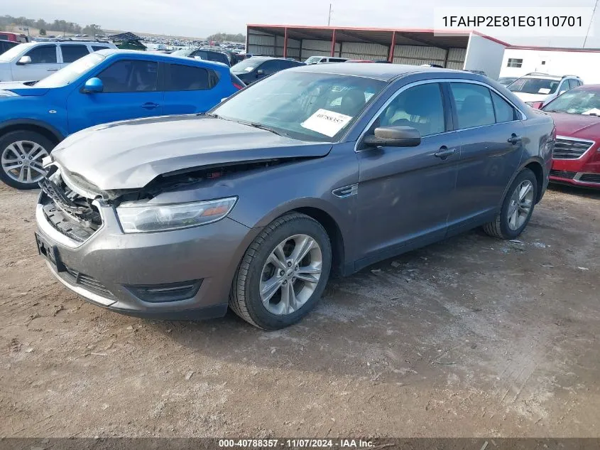 1FAHP2E81EG110701 2014 Ford Taurus Sel