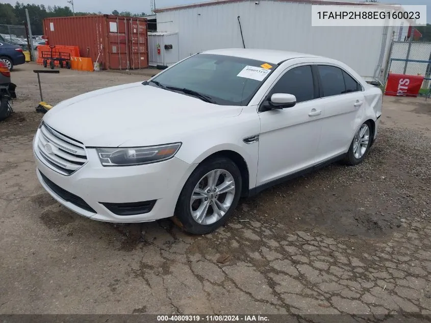 2014 Ford Taurus Sel VIN: 1FAHP2H88EG160023 Lot: 40809319