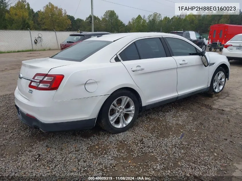 2014 Ford Taurus Sel VIN: 1FAHP2H88EG160023 Lot: 40809319