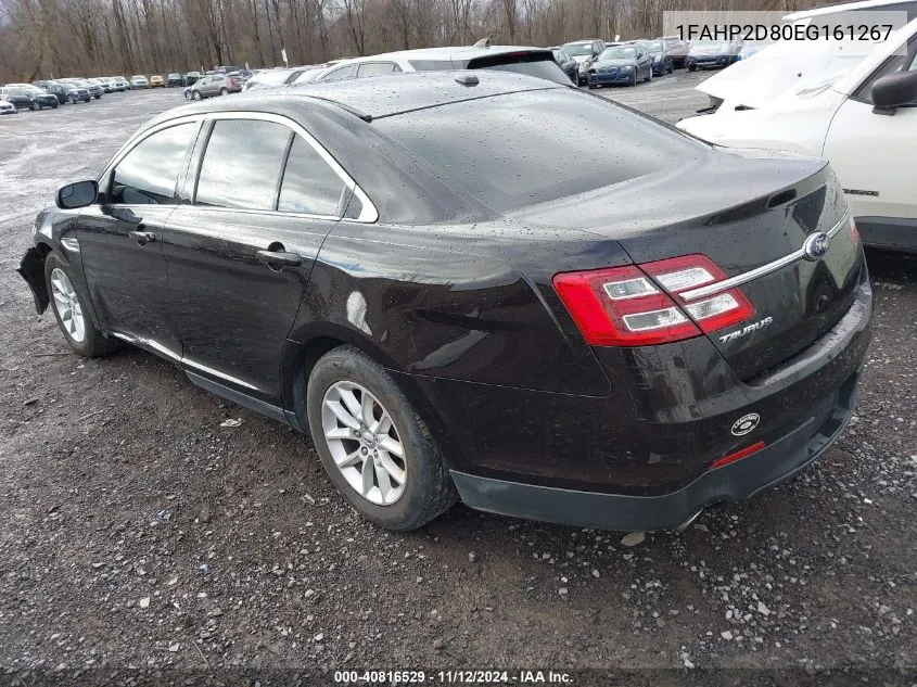 2014 Ford Taurus Se VIN: 1FAHP2D80EG161267 Lot: 40816529