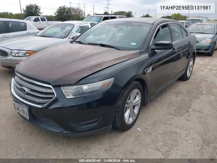 2014 Ford Taurus Sel VIN: 1FAHP2E95EG131981 Lot: 40828140