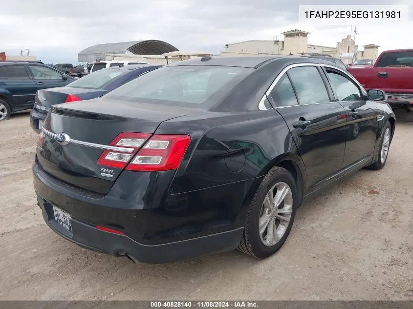 2014 Ford Taurus Sel VIN: 1FAHP2E95EG131981 Lot: 40828140