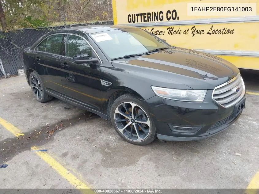 2014 Ford Taurus Sel VIN: 1FAHP2E80EG141003 Lot: 40828667