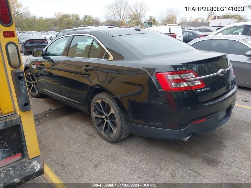 2014 Ford Taurus Sel VIN: 1FAHP2E80EG141003 Lot: 40828667