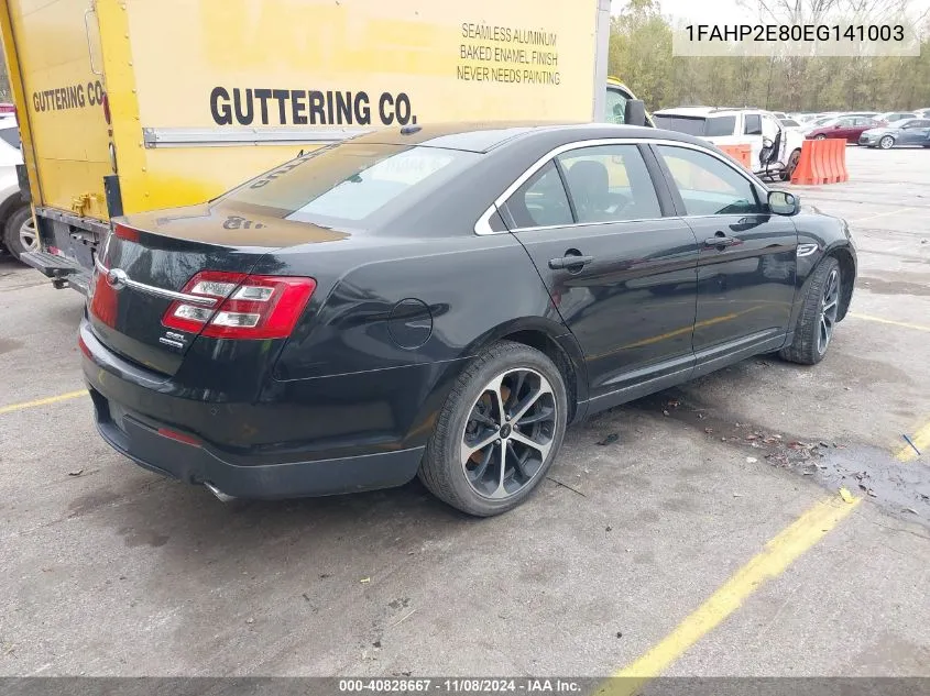 2014 Ford Taurus Sel VIN: 1FAHP2E80EG141003 Lot: 40828667