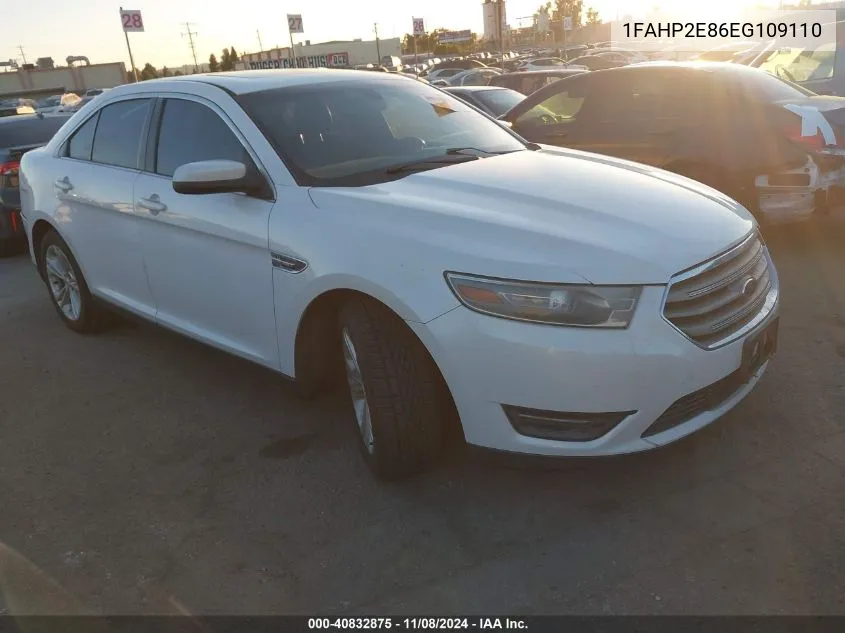 2014 Ford Taurus Sel VIN: 1FAHP2E86EG109110 Lot: 40832875