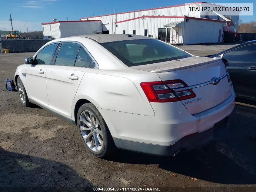 2014 Ford Taurus Limited VIN: 1FAHP2J8XEG128670 Lot: 40835459