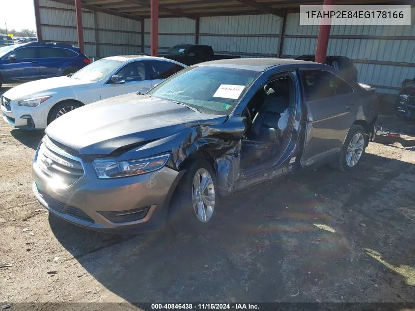 2014 Ford Taurus Sel VIN: 1FAHP2E84EG178166 Lot: 40846438