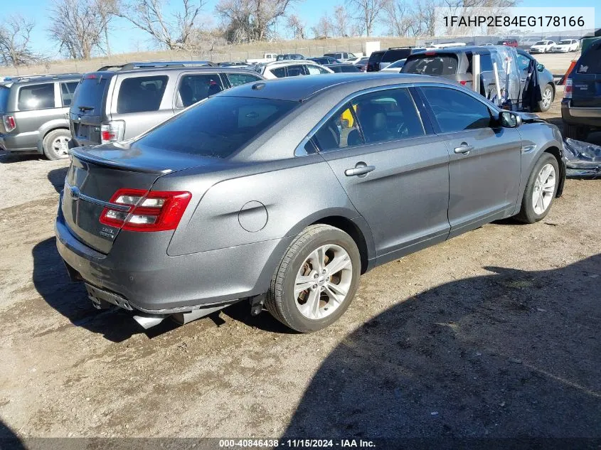 2014 Ford Taurus Sel VIN: 1FAHP2E84EG178166 Lot: 40846438