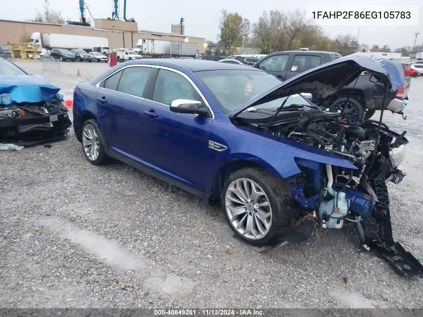 2014 Ford Taurus Limited VIN: 1FAHP2F86EG105783 Lot: 40849281